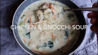 Chicken Gnocchi Soup  Olive Garden Copycat Recipe [upl. by Airbmak]