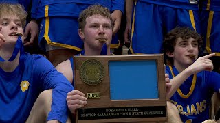 Wayzata Boys Basketball Rolls Past Hopkins Earns 4th Straight Section Title [upl. by Seravart]