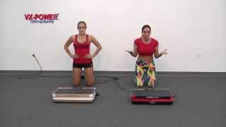 VXPower SLIMPLATE Vibration Plate Exercises Part 4 [upl. by Yelhak]