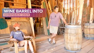 Adirondack Chair from a Wine Barrel [upl. by Gottuard473]