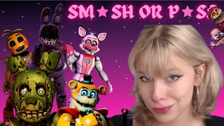 chronically online girl plays FNAF smash or pass [upl. by Tynan]