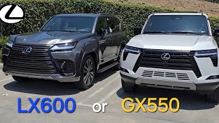 GX550 vs LX600 side by side [upl. by Pandich]