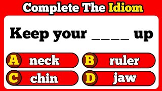 Idiomatic Quiz  Can You Pass This Quiz  Challenge 004 idioms idiomsquiz [upl. by Old806]