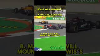 Max Verstappen and Lewis Hamilton Funny Crash 😂🤣 shorts funny f1 trending [upl. by Panchito]