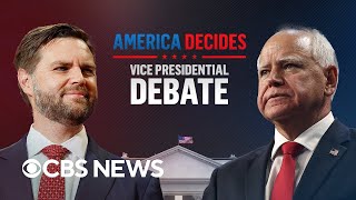 Full debate JD Vance and Tim Walz vice presidential debate hosted by CBS News [upl. by Aniaz]