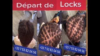 Dreadlocks Depart de locks sur cheveux court [upl. by Asemaj733]