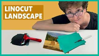 How To LINOCUT a LANDSCAPE [upl. by Mert]