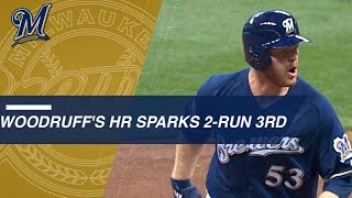 Woodruffs homer off Kershaw keys tworun 3rd inning [upl. by Florence]