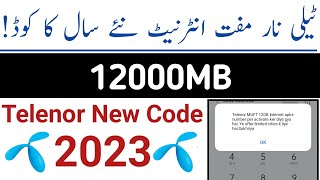 Telenor New 12GB Internet Code 2023 Enjoy AdnanITE [upl. by Eninnaj225]