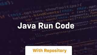 java run code [upl. by Eisdnil]