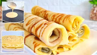 CRÊPES MAISON EN 10 MINUTES  FACILE ET RAPIDE [upl. by Oremoh497]