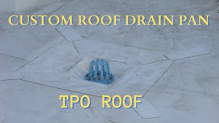 ROOFING CONTRACTORS SSP prefabricated sump pan works great on a TPO or PVC roof [upl. by Elreath971]