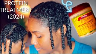 My Updated Protein Treatment Routine on High Porosity Natural Hair 2024 l Curl Training [upl. by Barth802]