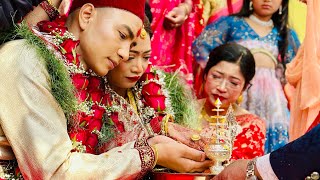 Newari Wedding A Celebration of Culture and Tradition Nepali bihe [upl. by Enitsed465]