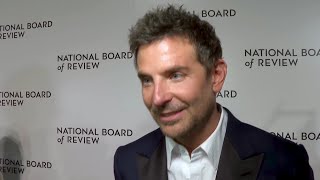 At the NBR Awards Maestro star and director Bradley Cooper reveals how becoming a father has chan [upl. by Oberg410]