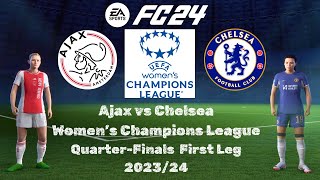 FC 24  Ajax vs Chelsea  Womens Champions League Full Match Gamplay  PS5™ 4K60 [upl. by Dj]