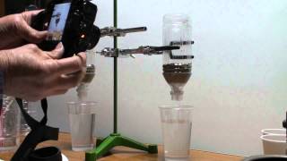 砂による泥水の濾過Filtration of muddy water using sand M Mizoguchi [upl. by Brooks977]