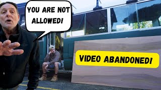 Bus Conversion Chaos Attacked by a Neighbour in Sydney [upl. by Ydnarb]