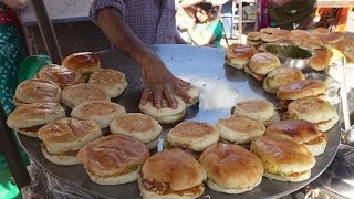 SUPER FAST Cooking Skills  FASTEST DABELI MAKER  Kacchi Dabeli  Indian Street Food [upl. by Linoel]