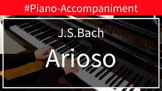 Bach  Arioso HarpsichordConcertoNo52nd movPianoAccompaniment [upl. by Bristow679]