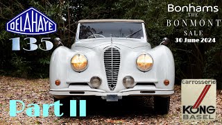 1946 Delahaye 135MS Cabriolet by Kong Part II  Bonhams The Bonmont Sale 2024 ENG SUB [upl. by Lleddaw]