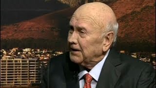 Former President FW de Klerk on unbanning of political parties and Mandelas release [upl. by Nylde103]