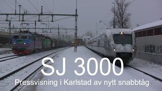 20121205 KARLSTAD Pressvisning av SJ 3000 [upl. by Gerstner957]