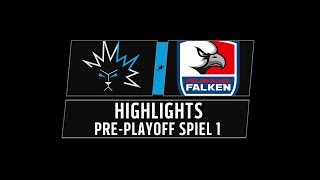 DEL2 Highlights PrePlayoff Spiel 1  Dresdner Eislöwen vs Heilbronner Falken [upl. by Noorah956]