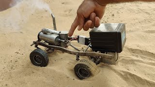 Science Project Homemade American Car  Powerful Mini Engine Car  how to make a car [upl. by Jolynn]