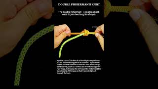 How to Play Double FISHERMANs KNOTdiy viral shorts绳结knots [upl. by Aliet907]