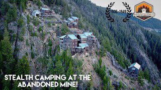 Abandoned Gold Mine On The Mountain Side Stealth Camping Explore  106 [upl. by Sergio]