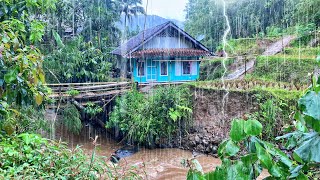 SUASANA SORE YANG TENANG HUJAN TURUN DI KAMPUNG NAMBAH BETAH HAWA DINGIN PEDESAAN SUNDA JAWA BARAT [upl. by Amersham]