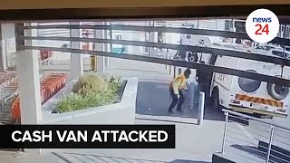 WATCH  Suspect shot dead during cashintransit heist outside Centurion Mall in Gauteng [upl. by Bound576]