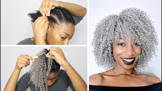 Tutorial  Start to Finish How to Crochet Gray FreeTress Bohemian Braid Crochet Braids [upl. by Gascony582]