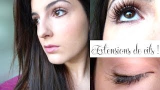 Les extensions de cils  La pose amp lentretien [upl. by Nishom]