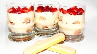 Tiramisu alle Fragole monoporzione  La Ricetta [upl. by Moersch281]