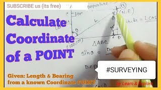 Coordinate System in SurveyingConceptTheory Calculation of Easting and Northing [upl. by Bea]