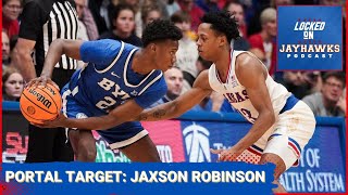 Kansas Jayhawks Basketball Transfer Portal Target Deep Dive BYU Wing Jaxson Robinson [upl. by Tima]