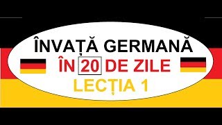 Invata Germana in 20 ZILE  CURS COMPLET A1  Lectia 1  Conjugarea verbelor regulate [upl. by Puri]