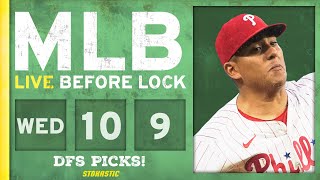 MLB DFS Picks Today 10924 DraftKings FanDuel amp PrizePicks Baseball Lineups  Live Before Lock [upl. by Yrret]