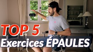 TOP 5 des meilleurs EXERCICES pour les ÉPAULES douloureuses  raides  instables par KINÉ 🔥 [upl. by Alliscirp]