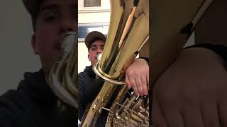 Lost files Bozza Concertino for tuba mvt 3IU freshmen year rehearsal [upl. by Ammon]