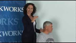 Irene Diamond Demonstrates Active Myofascial Therapy for the Neck in seated position [upl. by Elder]