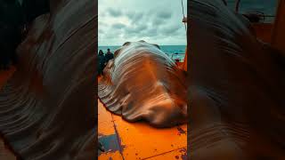 Giant sea creature on boat deck deepsea ocean sea shortsvideo [upl. by Adachi]