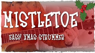 quotMistletoequot Guitar Lesson  Tutorial  Easiest Christmas Song  Justin Bieber 4Chord Song [upl. by Lahcsap376]