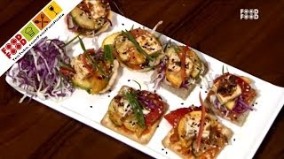 Canapes Recipes  Quick and Easy Recipes  Tasty Snack  Veg Quick Recipe  Peanut amp Tofu Canapes [upl. by Lenoel]