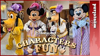 Disneyland Paris Characters FUN Mickey amp friends in Disneyland Hotel [upl. by Ferris553]