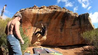 Rocklands Bouldering Esoterrorist 7aV6 [upl. by Neelyk553]