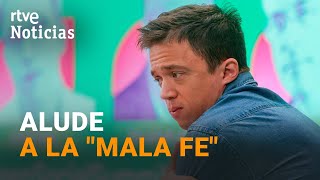 ERREJÓN ACUSA a ELISA MOULIAÁ de quotFALSA DENUNCIAquot y pide declarar quota la MAYOR BREVEDADquot  RTVE [upl. by Elidad]