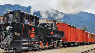 Zillertaler Dampfzug fährt durch Mayrhofen Schlitters und Strass in Tirol [upl. by Colville46]